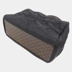 Pre Owned Louis Vuitton Black Nylon Monogram Pillow OnTheGo MM Handbag