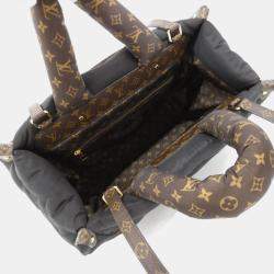 Pre Owned Louis Vuitton Black Nylon Monogram Pillow OnTheGo MM Handbag
