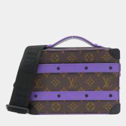 Louis Vuitton Marron, Violet Monogram Macassar Soft Trunk Shoulder Bag