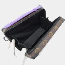 Louis Vuitton Marron, Violet Monogram Macassar Soft Trunk Shoulder Bag