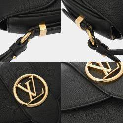 Louis Vuitton Black Leather Pont Neuf Soft PM Shoulder Bag