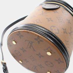 Louis Vuitton Brown Black Canvas Leather Monogram Reverse Cannes Handbag