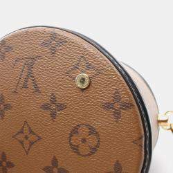 Louis Vuitton Brown Black Canvas Leather Monogram Reverse Cannes Handbag