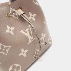 Louis Vuitton Beige Leather Monogram Empreinte Neonoe MM Shoulder Bag