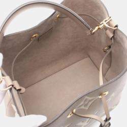 Louis Vuitton Beige Leather Monogram Empreinte Neonoe MM Shoulder Bag