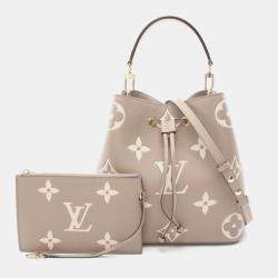 Louis Vuitton Beige Leather Monogram Empreinte Neonoe MM Shoulder Bag