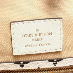 Louis Vuitton Khaki Beige Canvas Monogram Giant Neverfull MM Tote Bag
