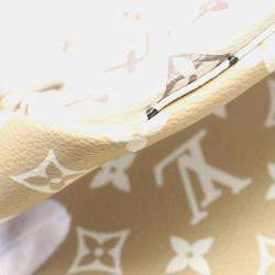 Louis Vuitton Khaki Beige Canvas Monogram Giant Neverfull MM Tote Bag