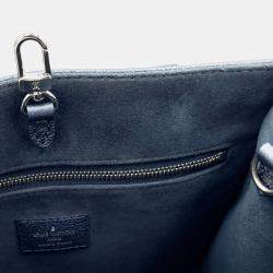 Louis Vuitton Metallic Blue Leather Monogram Empreinte OnTheGo PM Handbag