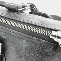 Louis Vuitton Monogram Eclipse Keepall Bandouliere 35 Boston Bag