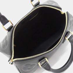 Louis Vuitton Monogram Empreinte Speedy Bandouliere 25 Boston Bag