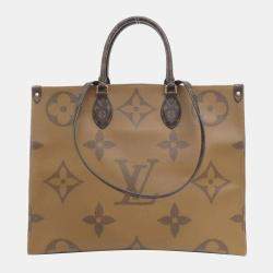 Louis Vuitton Brown Coated Canvas Monogram Giant On-The-Go GM Handbag