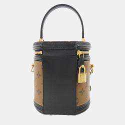 Pre Owned Louis Vuitton Brown/Black Monogram Reverse Cannes Handbag