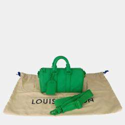 Pre Owned Louis Vuitton Brown Monogram Taurillon Leather Keepall Bandouliere 25 Shoulder Bag