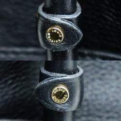 Pre Owned Louis Vuitton Black Leather On My Side PM Handbag 
