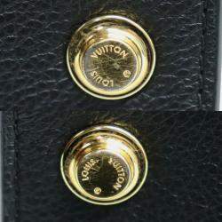Pre Owned Louis Vuitton Black Leather On My Side PM Handbag 