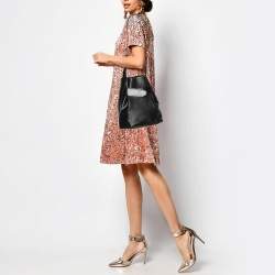Louis Vuitton Black Epi Leather Sac D'Epaule PM Bag