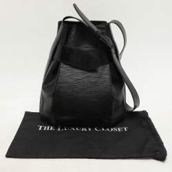Louis Vuitton Black Epi Leather Sac D'Epaule PM Bag