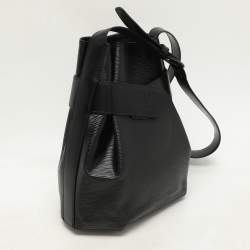 Louis Vuitton Black Epi Leather Sac D'Epaule PM Bag