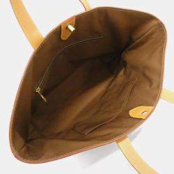Pre Owned Louis Vuitton Brown Monogram Cava Voyage Handbag