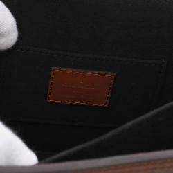 Pre Owned Louis Vuitton Coated Canvas Leather Monogram Reverse Dauphine Mini Shoulder Bag 