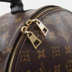Louis Vuitton Brown Coated Canvas Leather Monogram Palm Springs Backpack 