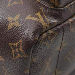 Louis Vuitton Brown Coated Canvas Leather Monogram Palm Springs Backpack 