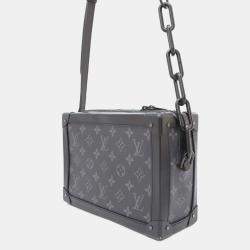 Pre Owned Louis Vuitton Black Monogram Eclipse Soft Trunk Shoulder Bag 
