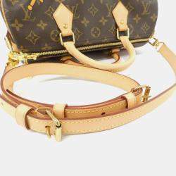 Louis Vuitton Brown Monogram Speedy Bandouliere 30 Boston Bag