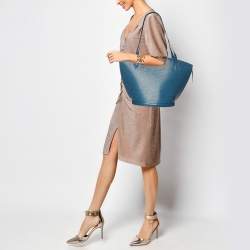 Pre Owned Louis Vuitton Blue Epi Leather Saint Jacques GM Bag