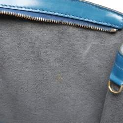 Pre Owned Louis Vuitton Blue Epi Leather Saint Jacques GM Bag