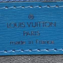 Pre Owned Louis Vuitton Blue Epi Leather Saint Jacques GM Bag
