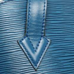 Pre Owned Louis Vuitton Blue Epi Leather Saint Jacques GM Bag