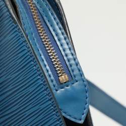 Pre Owned Louis Vuitton Blue Epi Leather Saint Jacques GM Bag