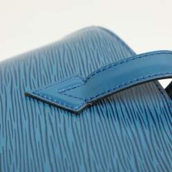 Pre Owned Louis Vuitton Blue Epi Leather Saint Jacques GM Bag
