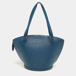 Pre Owned Louis Vuitton Blue Epi Leather Saint Jacques GM Bag