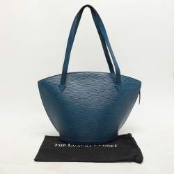 Pre Owned Louis Vuitton Blue Epi Leather Saint Jacques GM Bag