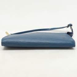 Louis Vuitton Blue Epi Leather Pochette Accessories