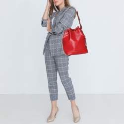 Louis Vuitton Red Epi Leather Noe Bag