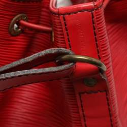 Louis Vuitton Red Epi Leather Noe Bag