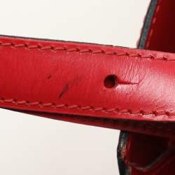 Louis Vuitton Red Epi Leather Cluny Bucket Bag