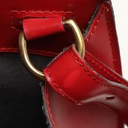 Louis Vuitton Red Epi Leather Cluny Bucket Bag