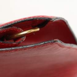 Louis Vuitton Red Epi Leather Cluny Bucket Bag
