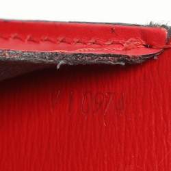 Louis Vuitton Red Epi Leather Cluny Bucket Bag