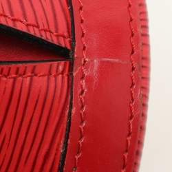 Louis Vuitton Red Epi Leather Cluny Bucket Bag