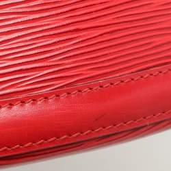 Louis Vuitton Red Epi Leather Cluny Bucket Bag