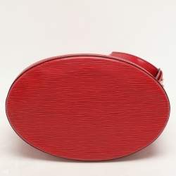 Louis Vuitton Red Epi Leather Cluny Bucket Bag