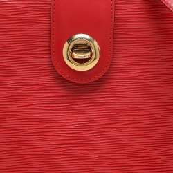 Louis Vuitton Red Epi Leather Cluny Bucket Bag