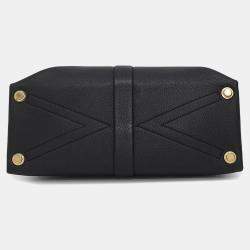 Pre Owned Louis Vuitton Noir Leather Rose De Van MM Satchel Bag