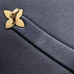 Pre Owned Louis Vuitton Noir Leather Rose De Van MM Satchel Bag